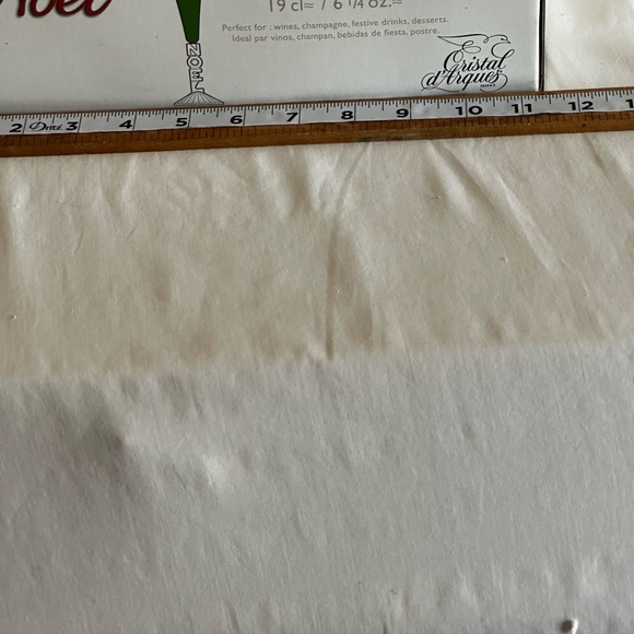 CRISTAL D”ARQUES 2GREEN CHAMPAGNE FLUTES NOEL HOLIDAY CHRISTMAS - Picture 11 of 13